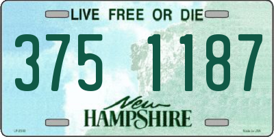 NH license plate 3751187