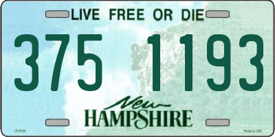 NH license plate 3751193