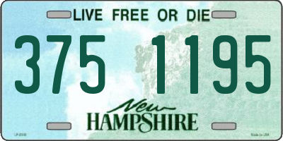NH license plate 3751195