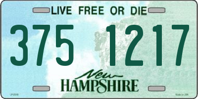 NH license plate 3751217