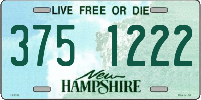 NH license plate 3751222