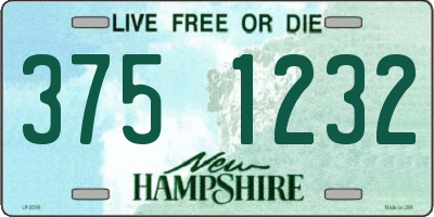 NH license plate 3751232
