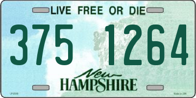 NH license plate 3751264