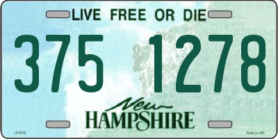 NH license plate 3751278