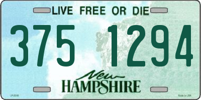 NH license plate 3751294