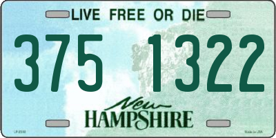 NH license plate 3751322