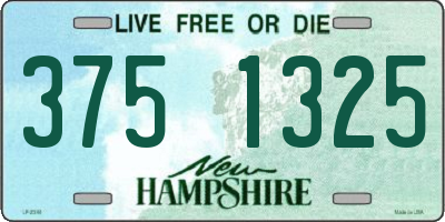 NH license plate 3751325
