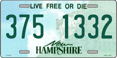 NH license plate 3751332