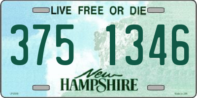NH license plate 3751346