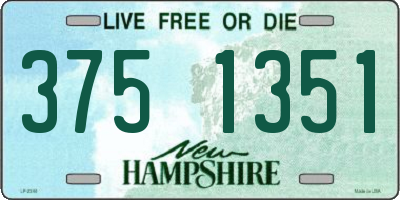 NH license plate 3751351