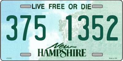 NH license plate 3751352