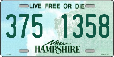NH license plate 3751358