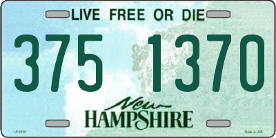 NH license plate 3751370
