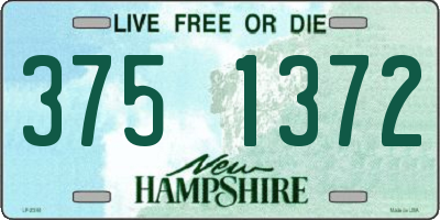 NH license plate 3751372