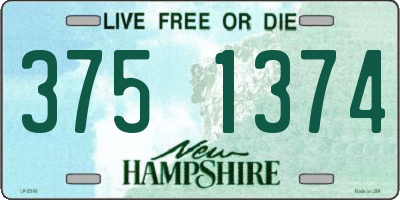 NH license plate 3751374