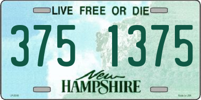NH license plate 3751375