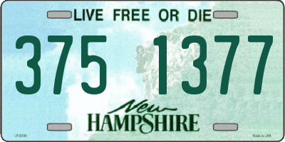 NH license plate 3751377