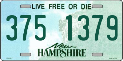 NH license plate 3751379