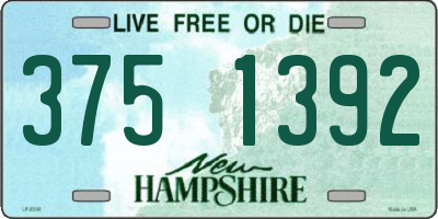 NH license plate 3751392