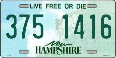 NH license plate 3751416