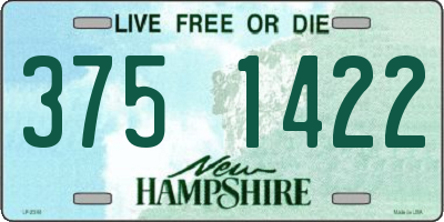 NH license plate 3751422