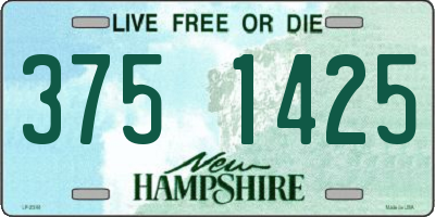 NH license plate 3751425