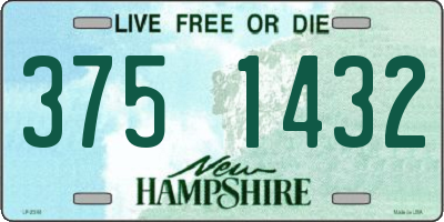 NH license plate 3751432