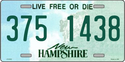 NH license plate 3751438