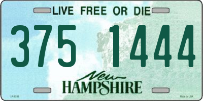NH license plate 3751444
