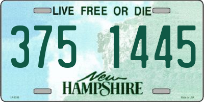 NH license plate 3751445