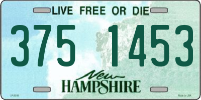 NH license plate 3751453