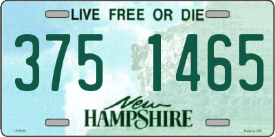NH license plate 3751465