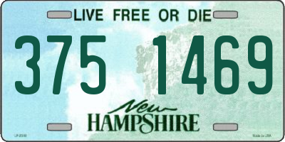 NH license plate 3751469