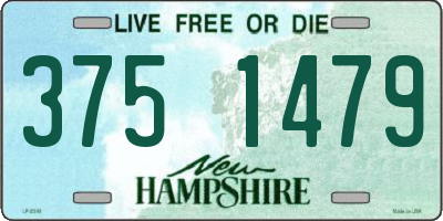 NH license plate 3751479