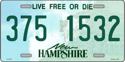 NH license plate 3751532