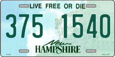 NH license plate 3751540