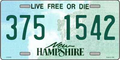 NH license plate 3751542