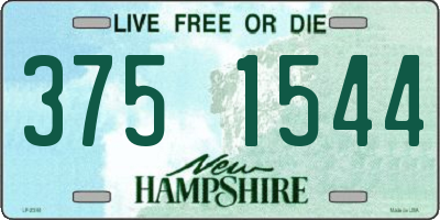 NH license plate 3751544