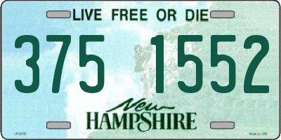 NH license plate 3751552