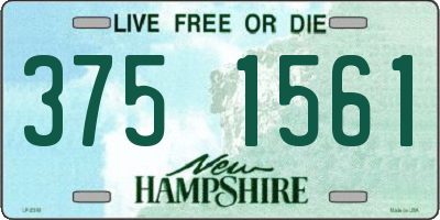 NH license plate 3751561