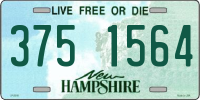 NH license plate 3751564