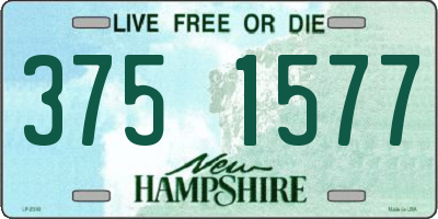 NH license plate 3751577