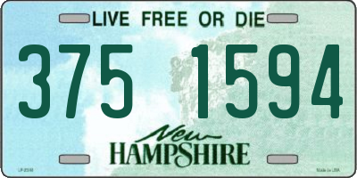 NH license plate 3751594