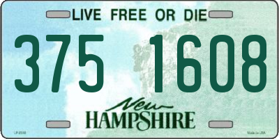 NH license plate 3751608