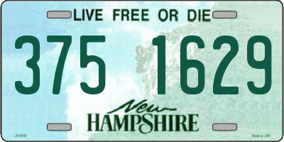 NH license plate 3751629