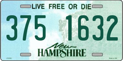 NH license plate 3751632