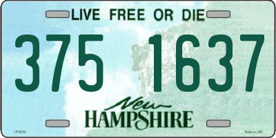 NH license plate 3751637