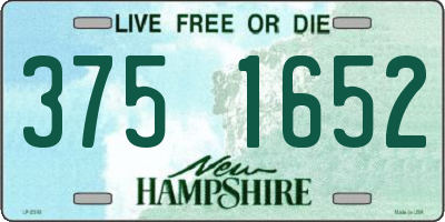 NH license plate 3751652
