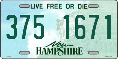 NH license plate 3751671