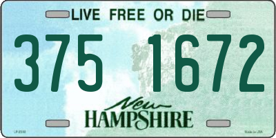 NH license plate 3751672